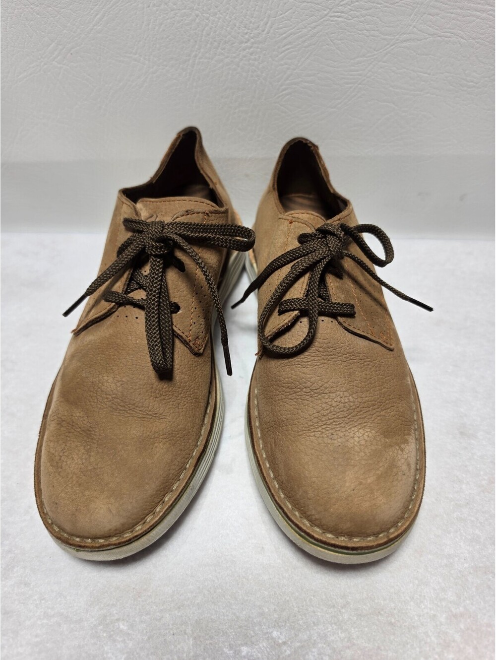 CLARKS MEN’S LEATHER CHUKKA BOOTS SIZE 11W WIDE COMFORT DRESS CASUAL